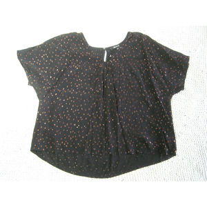 Madewell Rhyme Top in Metallic Dot New with Tags